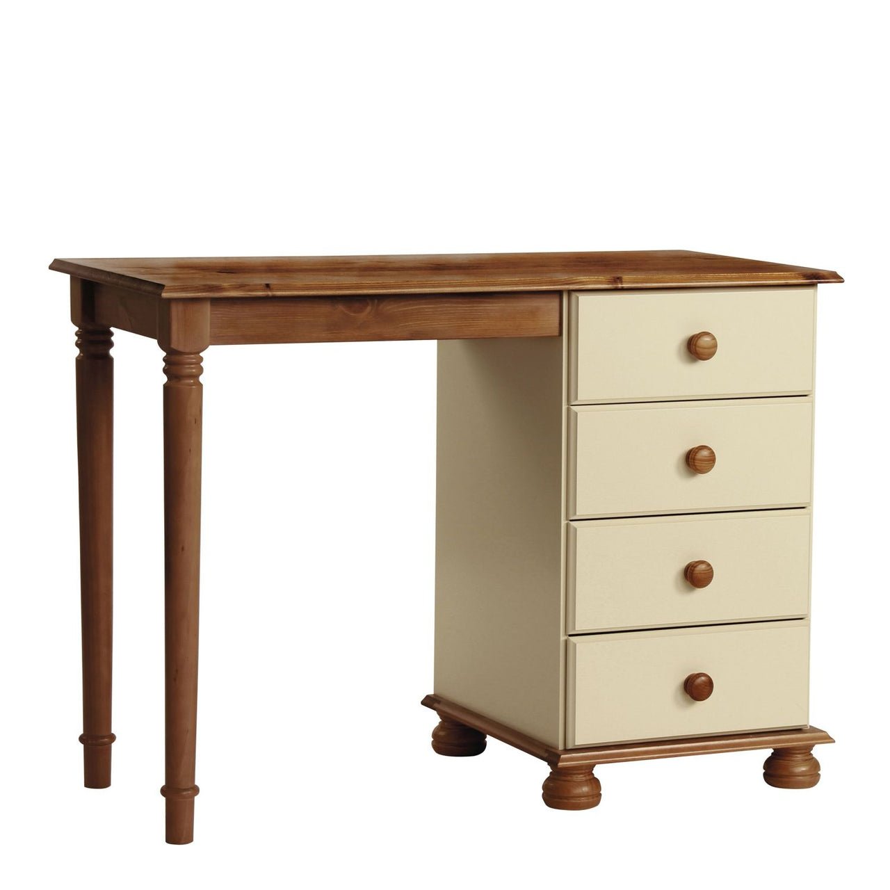 Copenhagen Single Dressing Table in Cream Pine