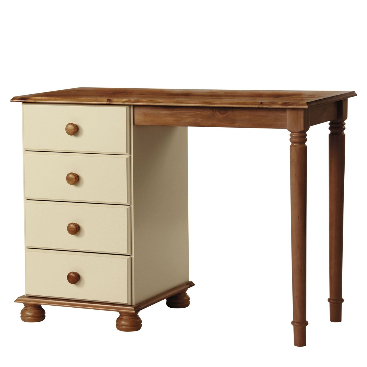 Copenhagen Single Dressing Table in Cream Pine