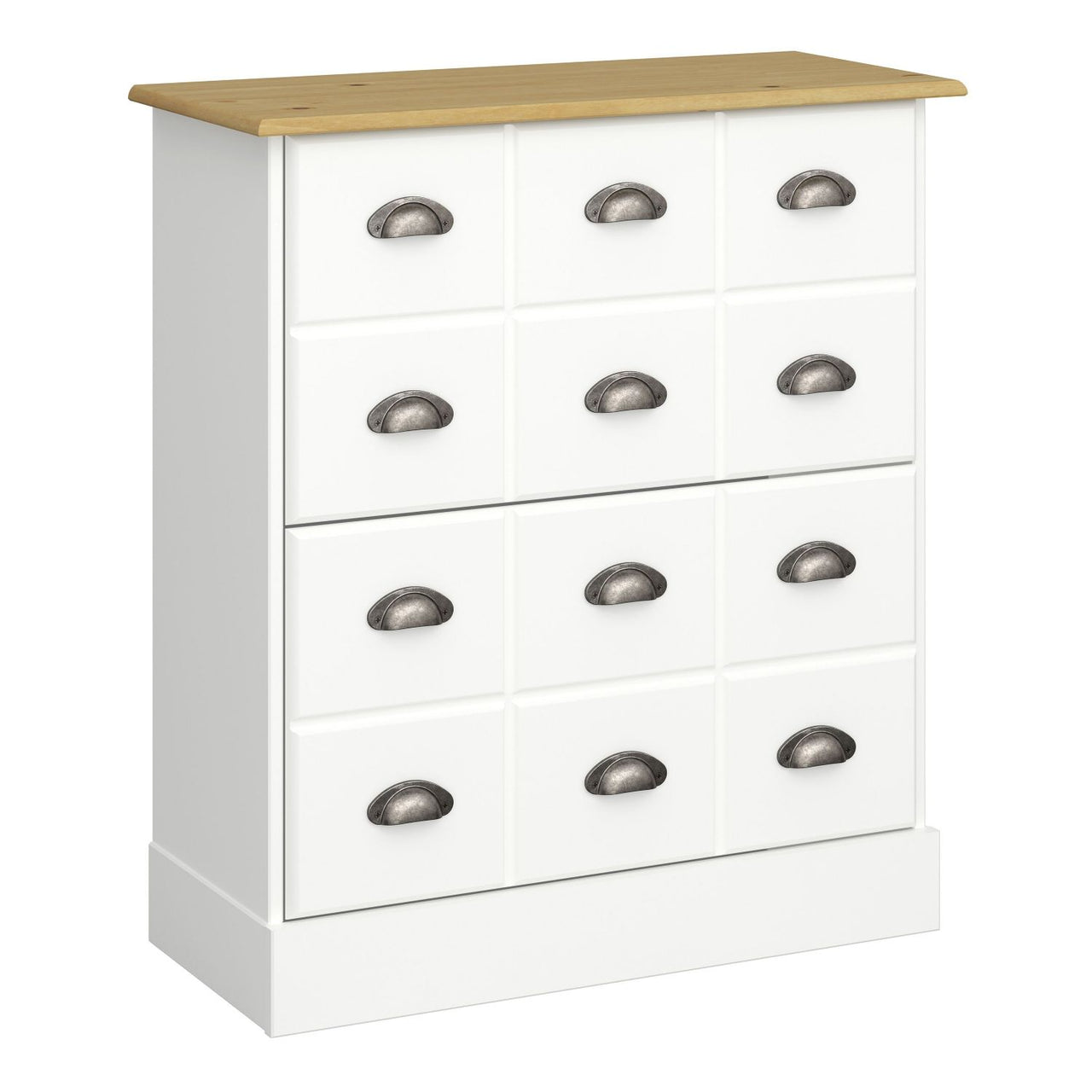 Nola Shoe Cabinet White And Pine