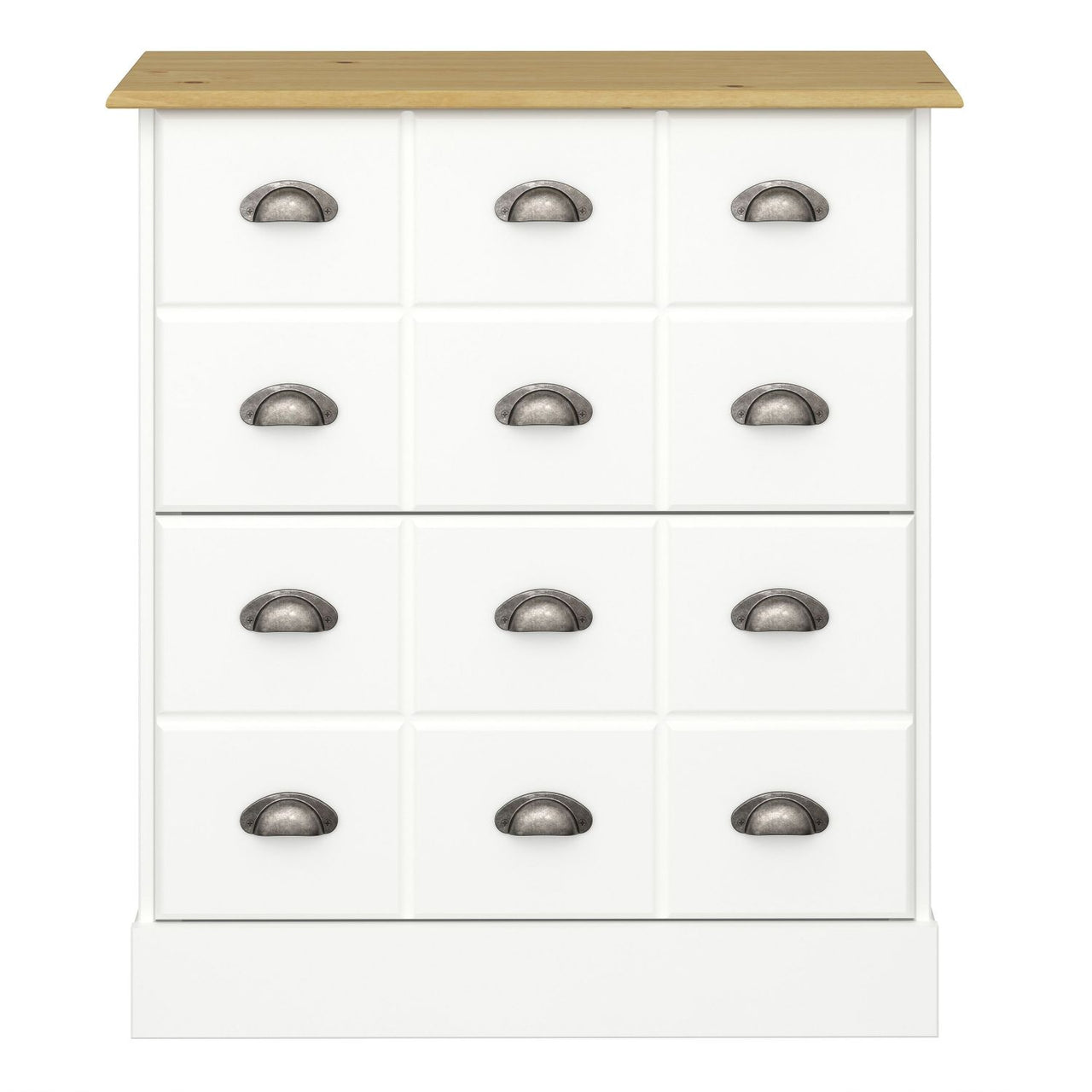 Nola Shoe Cabinet White And Pine