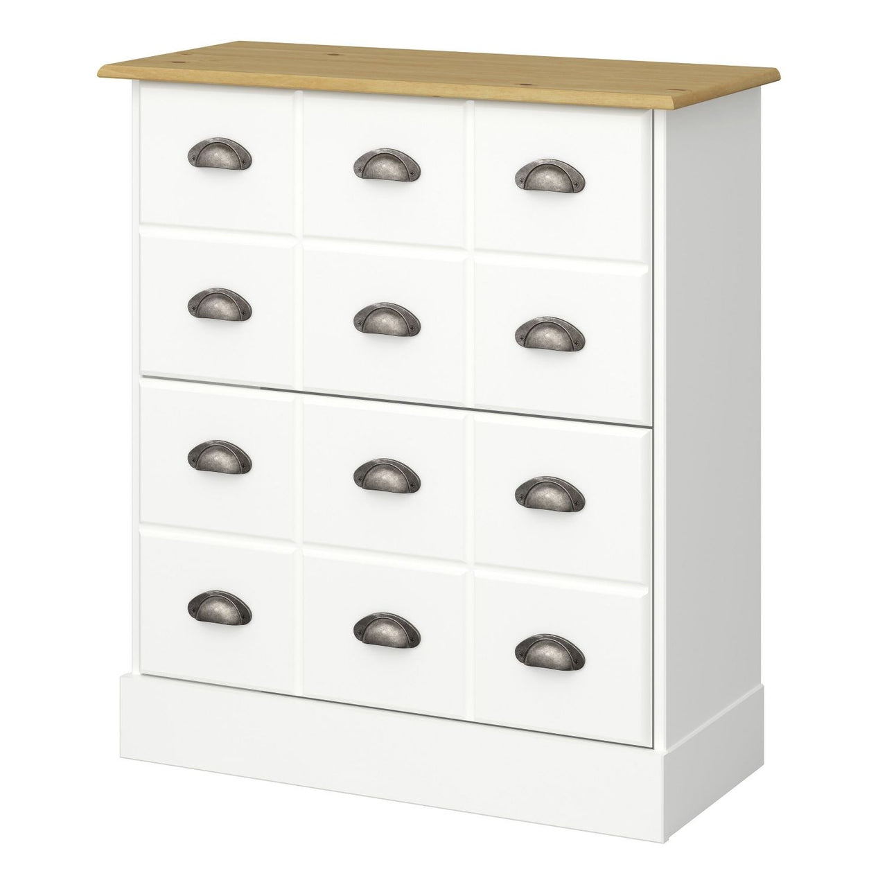 Nola Shoe Cabinet White And Pine