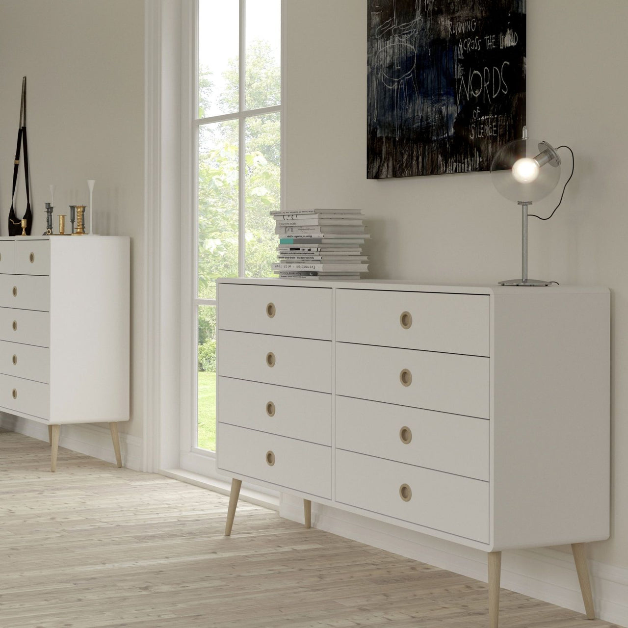 Softline 4 + 4 Wide Chest Off White