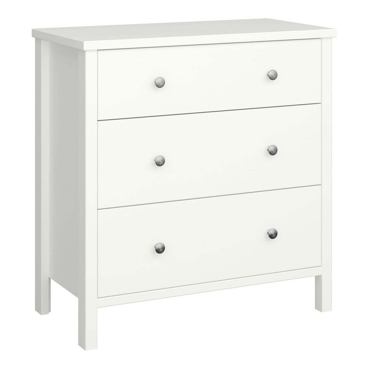 3 Drawer Chest Off White