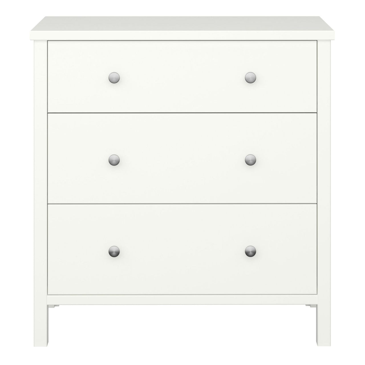 3 Drawer Chest Off White