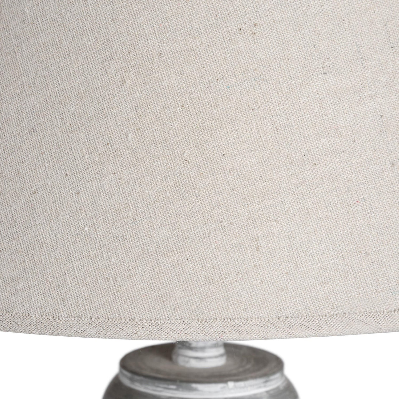 Grey Washed Rustic Wood Floor Lamp with Linen Fabric Shade Traditional Style