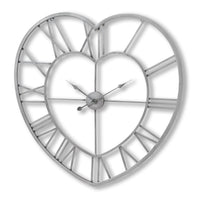 Thumbnail for Silver Heart Skeleton Wall Clock