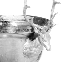 Thumbnail for Large Aluminium Stag Champagne Cooler on Stand