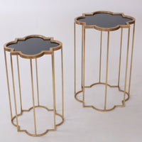 Thumbnail for Quarter Foil Mirrored Set Of Two Side Tables