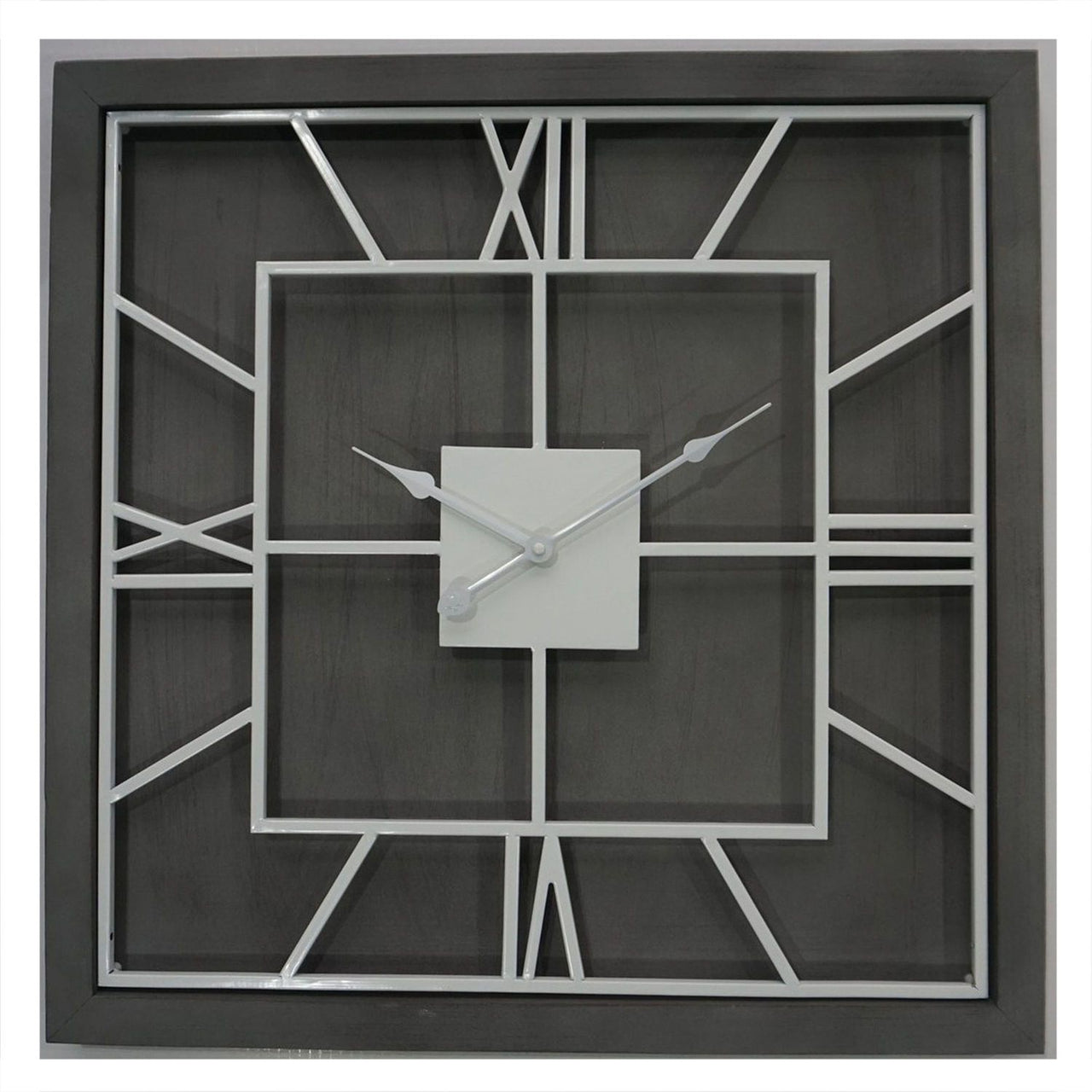 Williston Grey Square Wall Clock