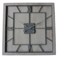 Thumbnail for Williston White Square Large Wall Clock