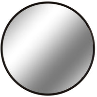 Thumbnail for Black Large Circular Metal Wall Mirror