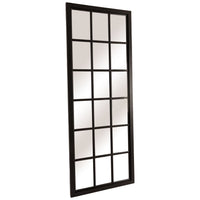 Thumbnail for Tall Black Wooden Window Mirror