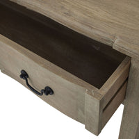 Thumbnail for French Style Rustic Washed Hard Wood 1 Drawer Console Table