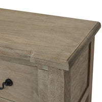 Thumbnail for French Style Rustic Washed Hard Wood 1 Drawer Console Table