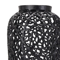 Thumbnail for Black Cast Lattice Large Vase