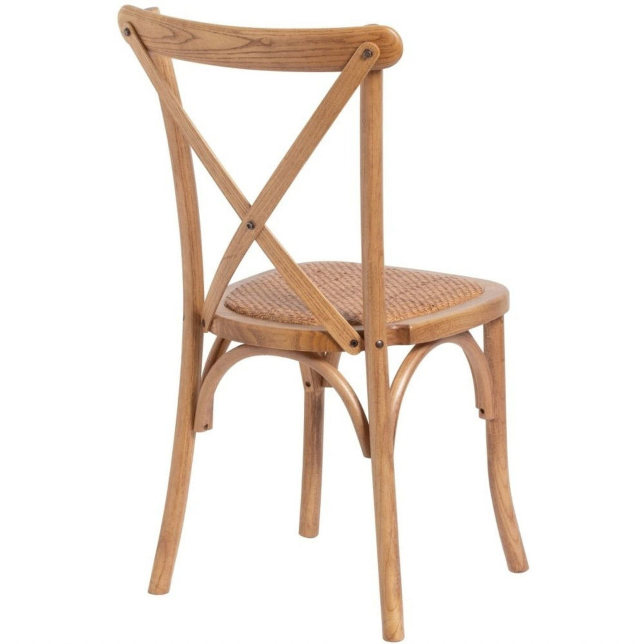 Light Oak Cross Back Dining Chair