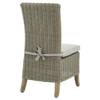 Thumbnail for Beige Rattan Outdoor Dining Chair