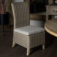 Thumbnail for Beige Rattan Outdoor Dining Chair