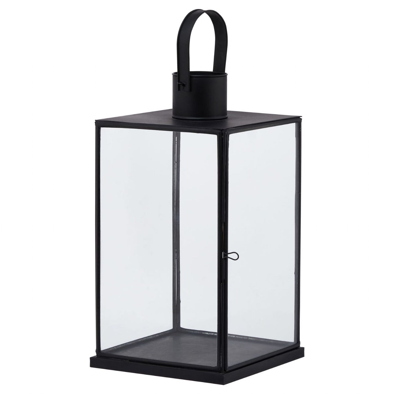 Flat Top Small Black Lantern