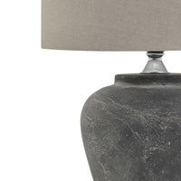 Thumbnail for Amalfi Grey Table Lamp With Linen Shade