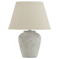 Thumbnail for Darcy Antique White Table Lamp With Linen Shade