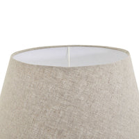 Thumbnail for Amalfi Grey Pillar Table Lamp With Linen Shade