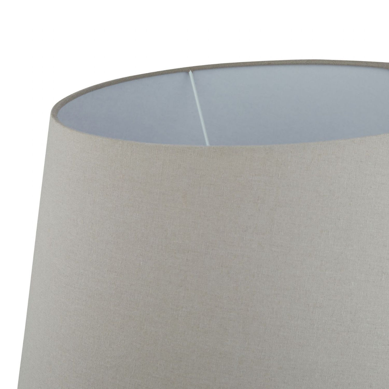 Siena Brown Round Table Lamp With Linen Shade