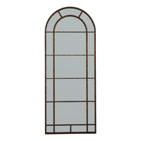 Thumbnail for Rust Effect Large Arched Window Mirror