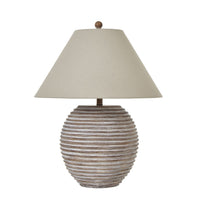 Thumbnail for Saturn Table Lamp With Linen Shade