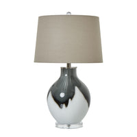 Thumbnail for Grey Shadows Table Lamp With Linen Shade