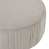 Thumbnail for Lily Swivel Ottoman In Oatmeal Twill