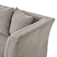 Thumbnail for Vesper Taupe Cushion Back Three Seater Sofa