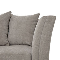 Thumbnail for Vesper Taupe Cushion Back Three Seater Sofa