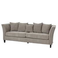 Thumbnail for Vesper Taupe Cushion Back Three Seater Sofa