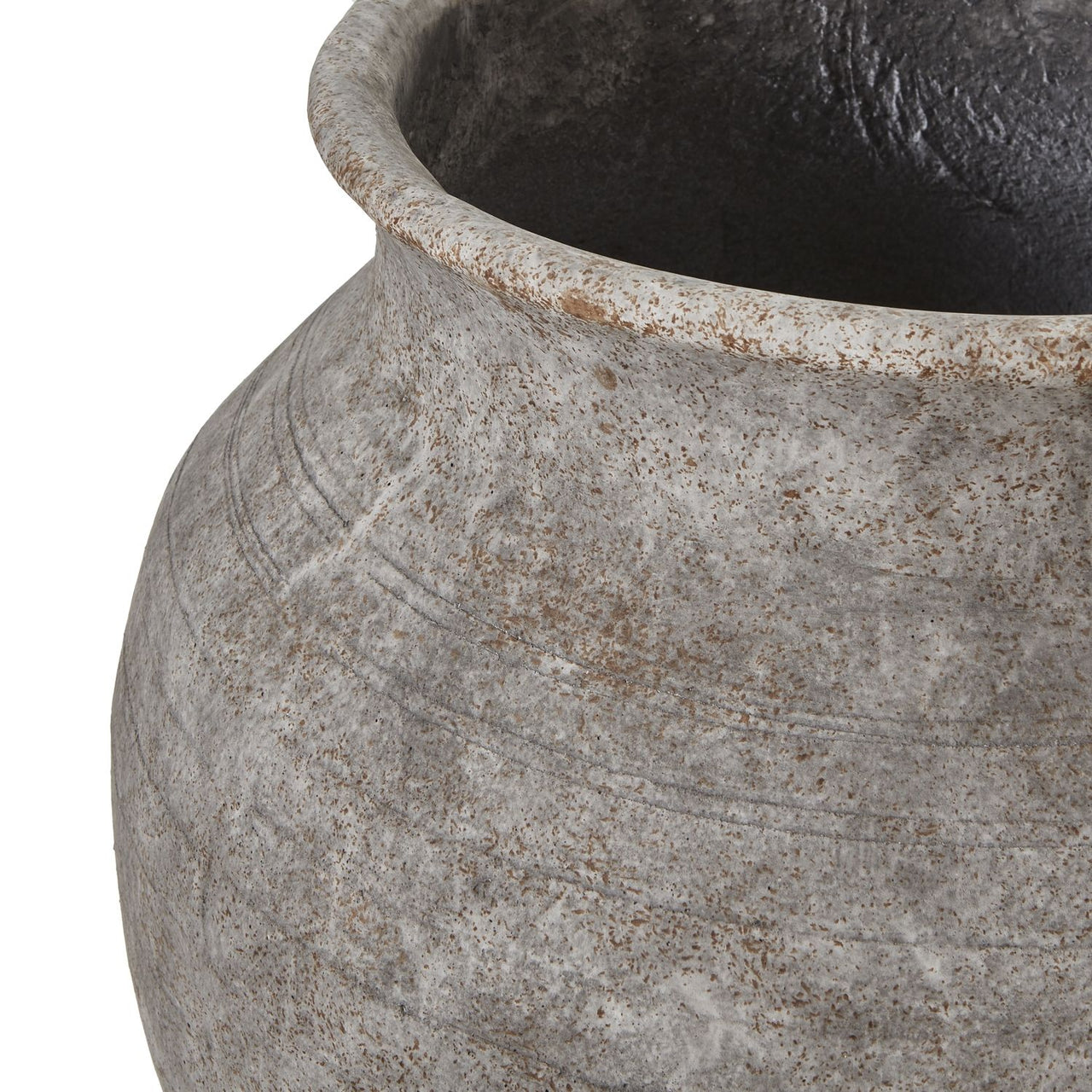 Hellenic Extra Large Old Wall Grey Planter Pot