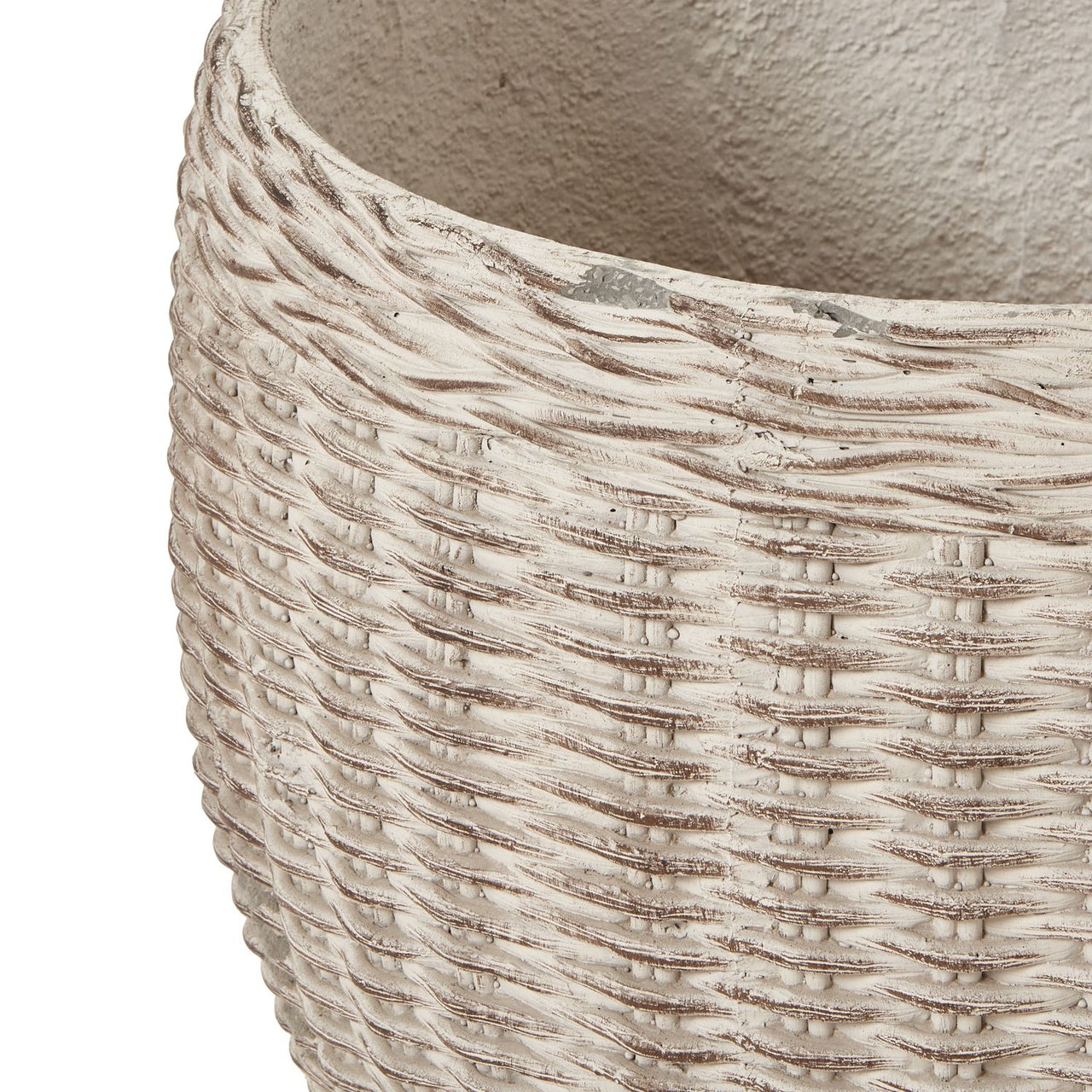 Hellas Natural Clay Wicker Set Of 4 Planters