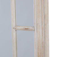 Thumbnail for Large Washed Wood Framed Window Mirror