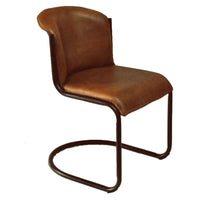 Thumbnail for Billy Leather Curved Dining Chair