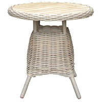 Thumbnail for Amalfi Collection Outdoor Bistro Table With Wood Top