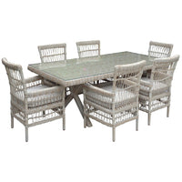 Thumbnail for Provence Collection Outdoor 6 Seater Dining Set