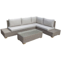 Thumbnail for Capri Collection Outdoor Large Corner And Coffee Table Set