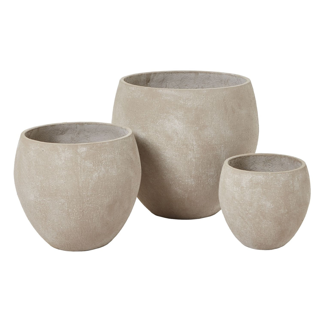 Kyros Shaded Sand Set Of 3 Planters