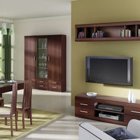 Thumbnail for Modern Dark Mahogany Wide 4 Drawer TV Media Cabinet