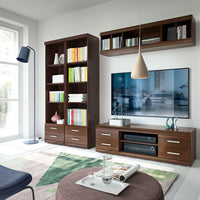 Thumbnail for Modern Dark Mahogany Wide 4 Drawer TV Media Cabinet