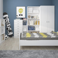 Thumbnail for 4 You Tall Narrow Bookcase in Pearl White