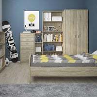 Thumbnail for 4 You Tall Narrow Bookcase in Sonama Oak