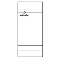 Thumbnail for Kids Corner 2 Door 2 Drawer Wardrobe Light Oak White High Gloss