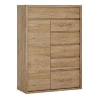 Thumbnail for Modern Handle Free 1 Door 6 Drawer Storage Cupboard 123cm Tall 86cm Wide