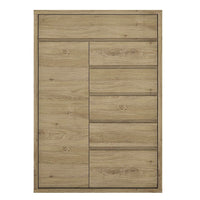 Thumbnail for Modern Handle Free 1 Door 6 Drawer Storage Cupboard 123cm Tall 86cm Wide