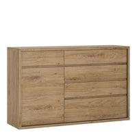 Thumbnail for Oak 1 Door 5 Drawer Storage Cupboard